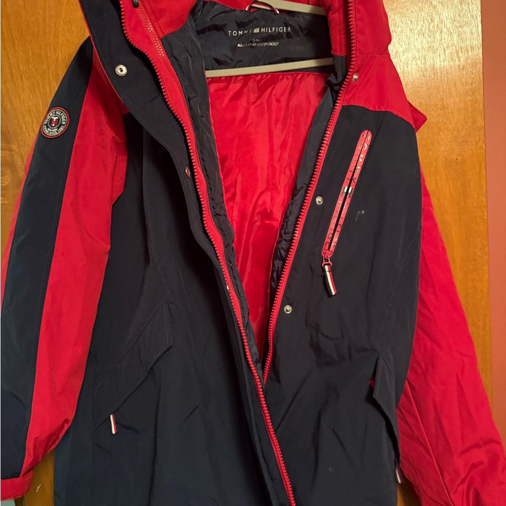 Tommy Hilfiger Red and Navy Ski Jacket